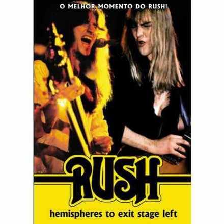 DVD Rush - Hemispheres to exit stage left - Original/Novo